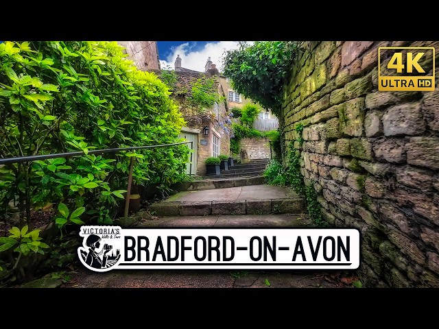 My Walk Around Bradford-on-Avon, UK: A Beautiful Town Just Outside The Cotswolds [4K]