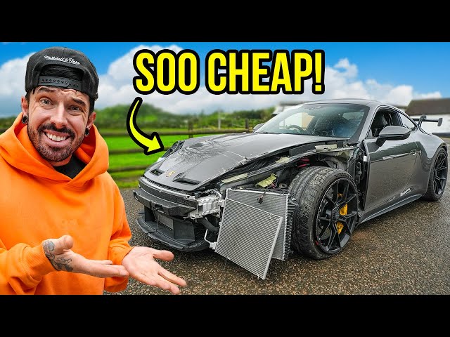 I BOUGHT A WRECKED PORSCHE 911 GT3 & REBUILT IT IN 24 HOURS