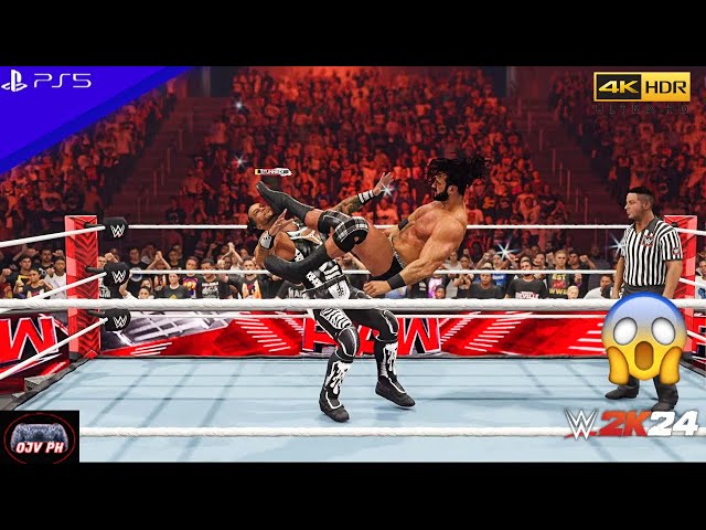 WWE 2K24 (PS5) - DREW MCINTYRE vs DAMIAN PRIEST | RAW, JAN. 22, 2024 [4K 60FPS]