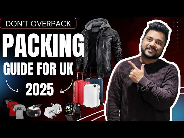 Complete Packing List for UK 🇬🇧 | Packing List For International Students Moving To UK In 2025