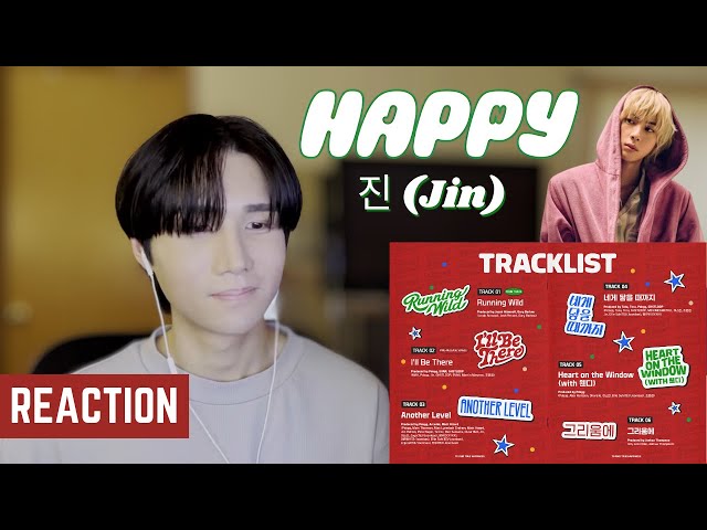 First Listen to 진 (Jin) 'Happy' Full EP Album | Reaction