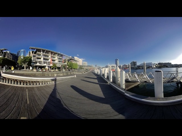 Darling Harbour - 360 Video [Royalty Free Stock Footage] $350 [4K VR Stereoscopic 3D]