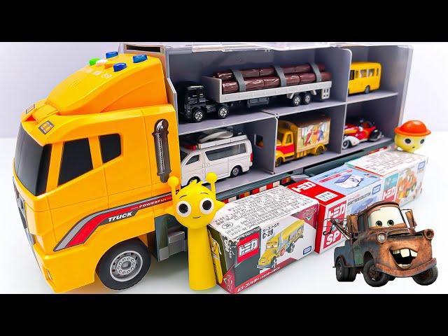 Disney Pixar Cars | Unboxing 12 legendary Disney Cars hidden in theTomica convoy | Fun Cars