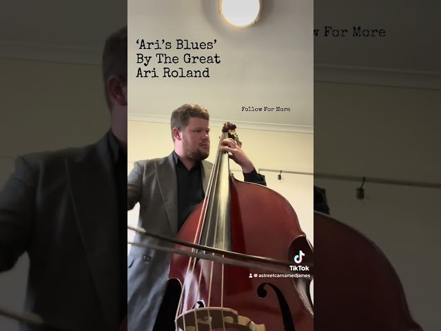 A chorus of ‘Ari’s Blues’ by the great NYC bassist, Ari Roland #music #bass #doublebass #jazz