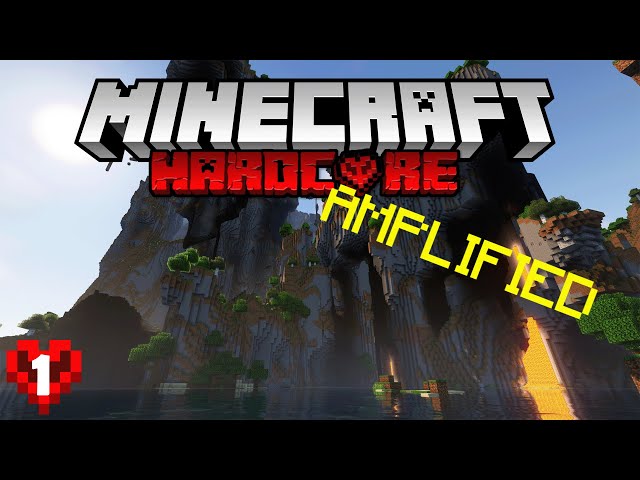 Minecraft Hardcore but AMPLIFIED Terrain :: ep1