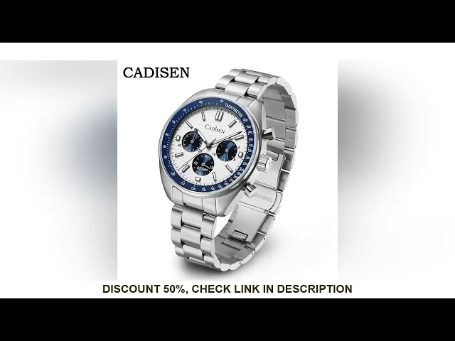 CADISEN 2024 New Men Watches Quartz Business Watches Japan VD53 Mens Clock Top Brand Luxury Watch Me