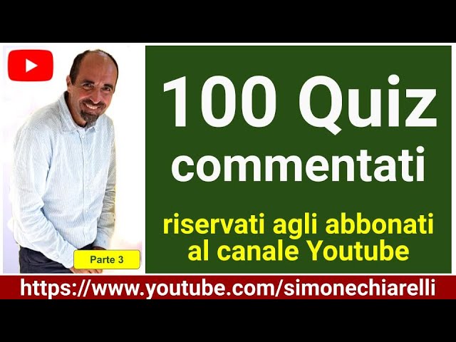 100 quiz commentati (livello medio/difficile) con Simone Chiarelli - parte 3 (21/12/2024)