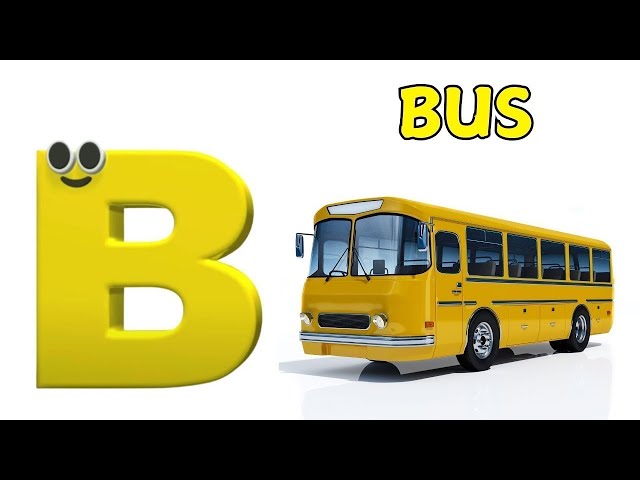 ABC Song Phonics, Transportation Song, ABC Song, Alphabet Educational Song A to Z for kids