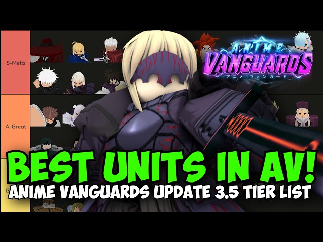 Best Units in Anime Vanguards! (Official Tier List Update 3.5)