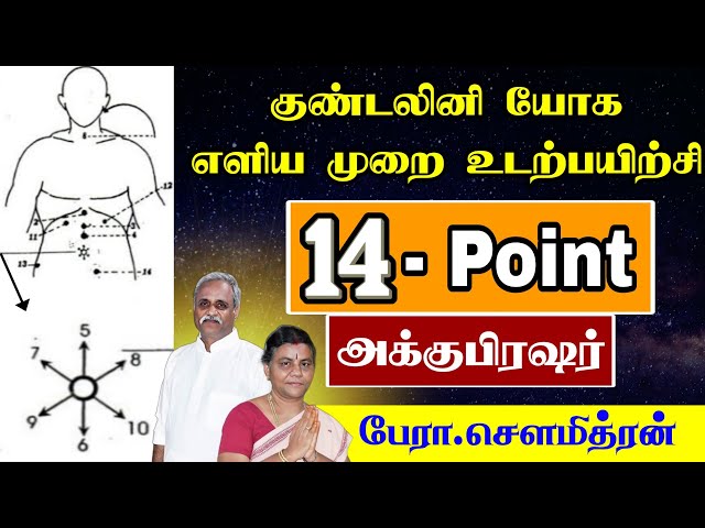 குண்டலினி யோக எளிய முறை 14-Point அக்குபிரஷர்  - பேரா.சௌமித்ரன்