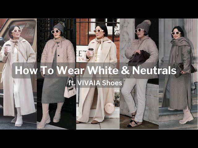 How To Wear Whites & Neutrals ft. VIVAIA Shoes | Sanecyndy