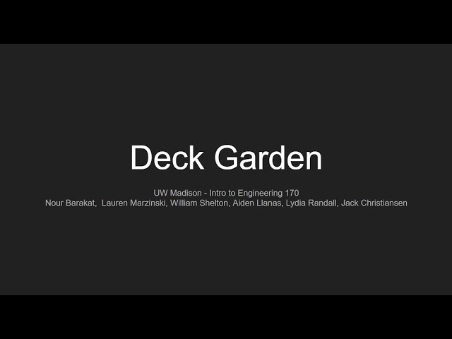 Deck Garden Final Video