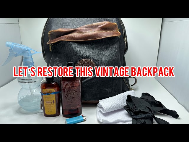 Vintage Roots Leather Backpack Transformation Revealed