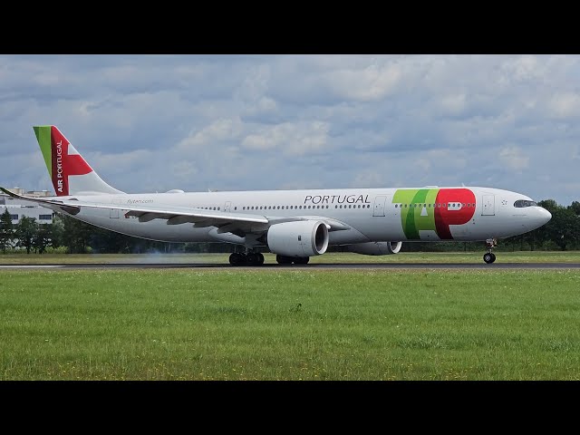 Airbus A330Neo TAP Landing in Hamburg | 4K