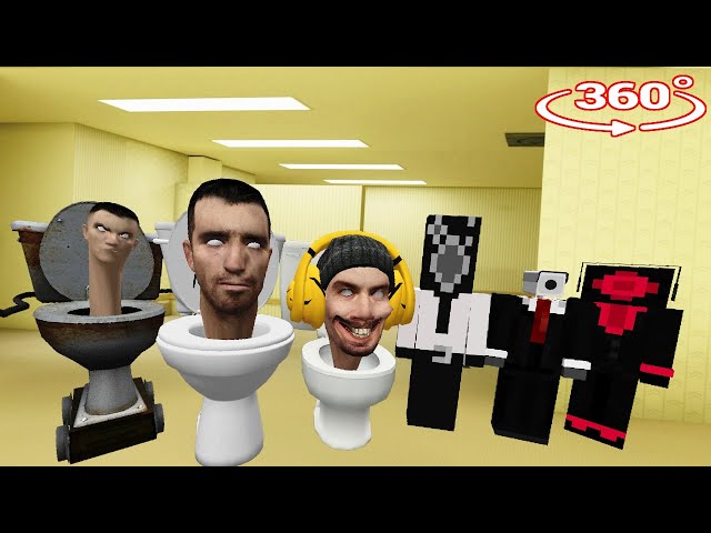 WHO IS STRONGER? SKIBIDI TOILET TEAM vs CAMERMAN, SPEAKERMAN TEAM in Minecraft 360°!?