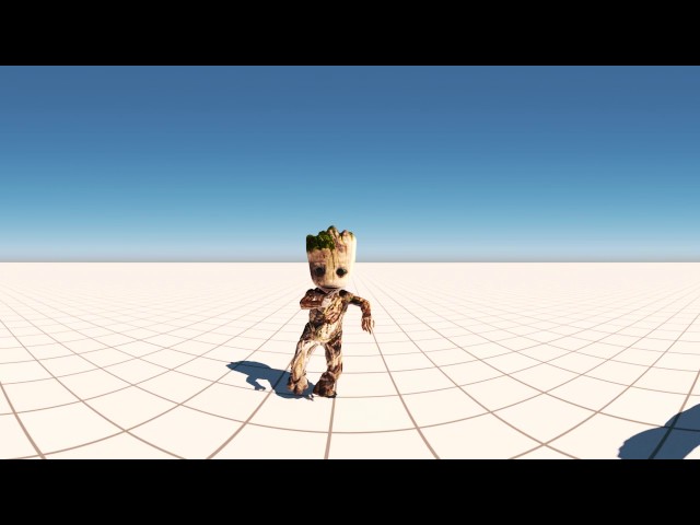 VR baby groot  dance