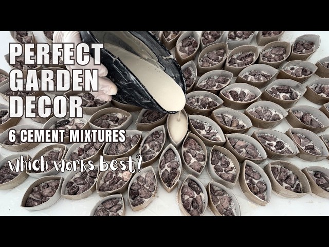 How to Mix White Cement for Garden 🍃 Decor DIY Projects