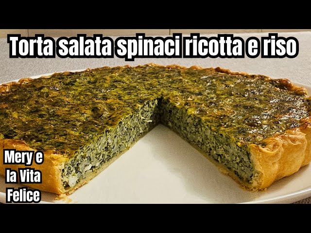 Are you looking for a special Savory Pie? Here it is with Spinach Ricotta and Carnaroli Rice