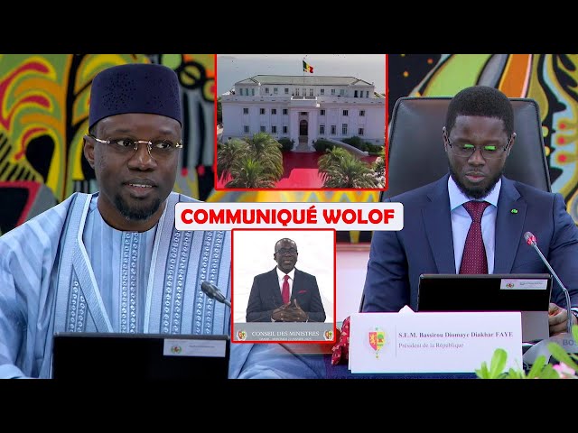 🛑WOLOF COMMUNIQUÉ DU CONSEIL DES MINISTRES – MERCREDI 22 JANVIER 2025