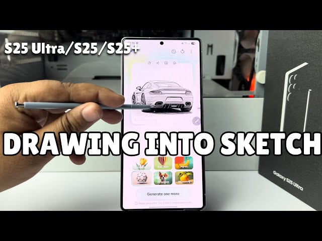 Galaxy S25 Series: How to Turn Your Drawing into a Digital Sketch with Sketch to Image on Samsung