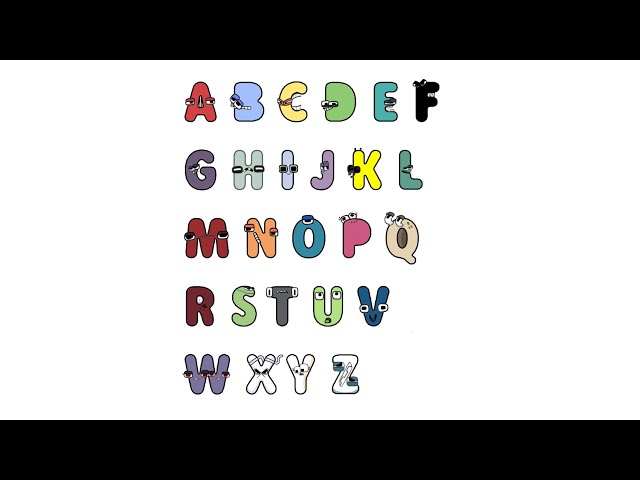 Alphabet Lore Letters But With The Roger Black Font