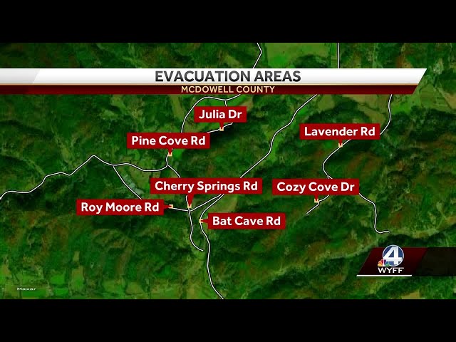 Wildfire forces evacuations in Western North Carolina