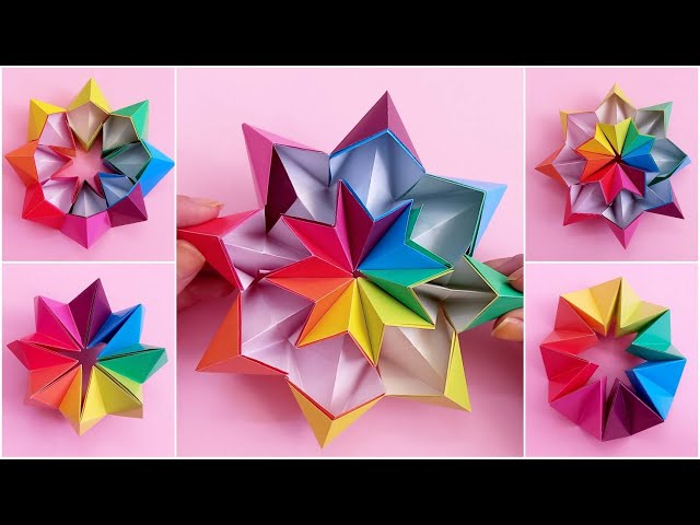 How to Make an Origami Kaleidoscope with Coloured Paper | Step-by-Step DIY Craft Tutorial