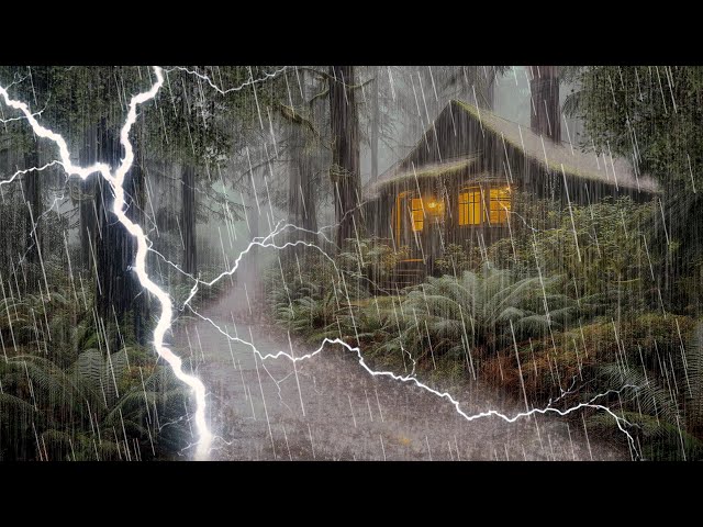 HEAVY RAIN AND THUNDER SOUNDS - DEEP SLEEP | Thunderstorm for Sleeping - Rain Sound Comfort #2