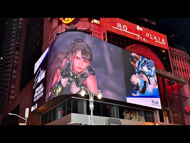 HUGE Stellar Blade Billboard in New York City