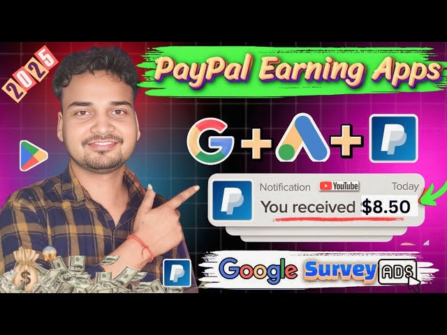 Minimum Withdraw $0.10 Only 🤑| New PayPal Cash Earning App 2025 | Earn PayPal Money Upto $35 Daily 🔥