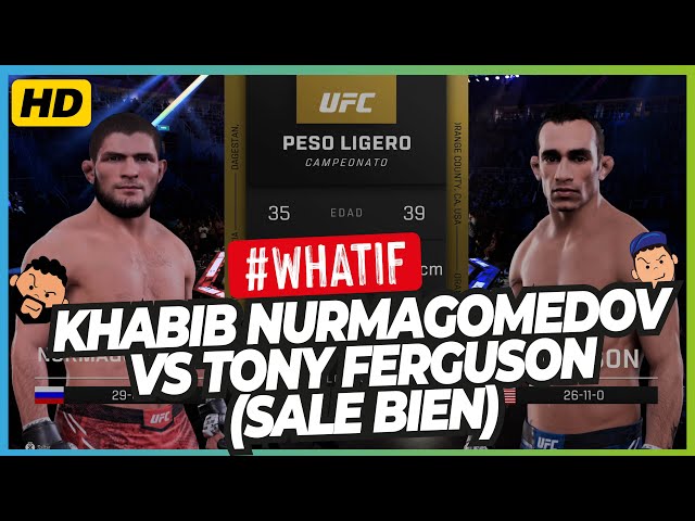 KHABIB NURMAGOMEDOV VS TONY FERGUSON | LA PELEA MALDITA | UFC 5 SIMULACIÓN