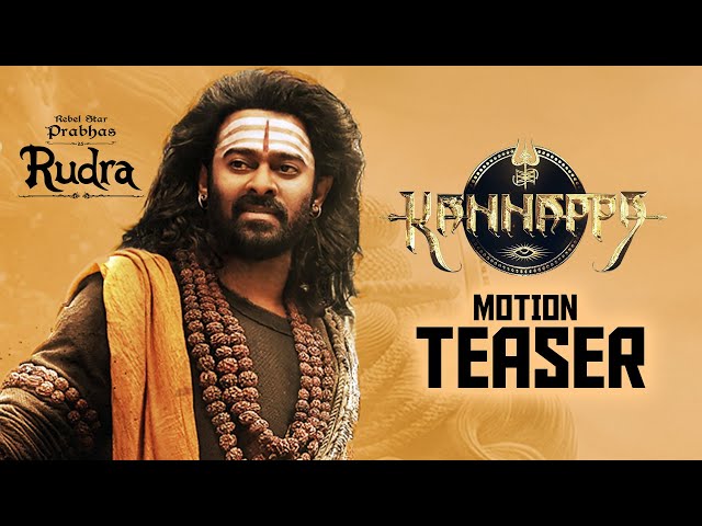 Kannappa Movie Prabhas First Look Motion Teaser | Manchu Vishnu | Akshay Kumar