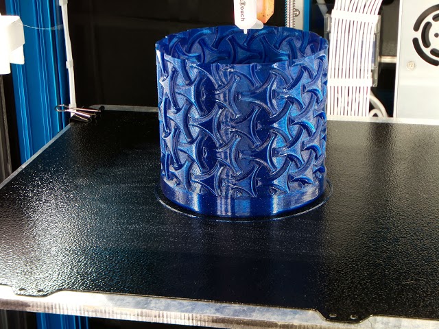 Celtic Vase 2 in Atomic Filament Starry Night PETG