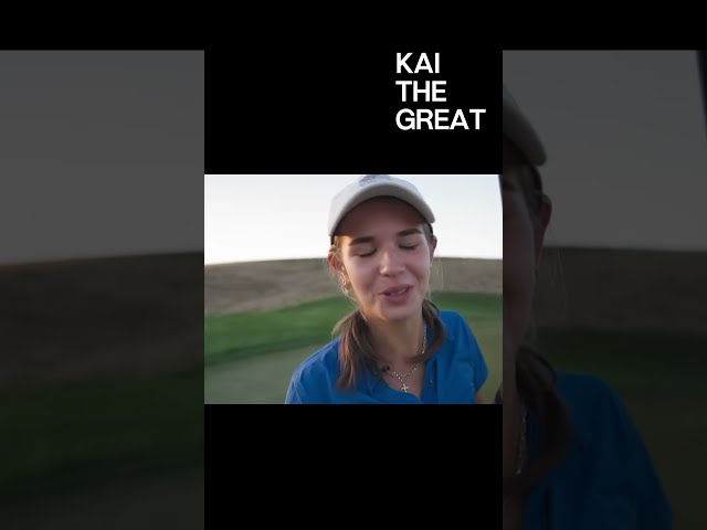 Sunset Golf🏑⛳Kai The Great ! #kaitrump  #golf #trump