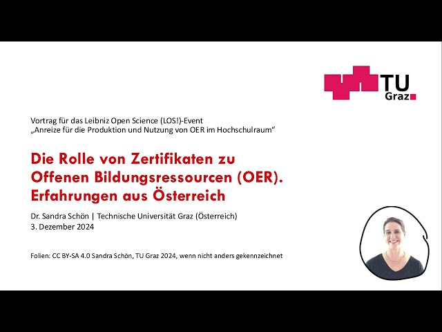 Die Rolle von Zertifikaten zu Offenen Bildungsressourcen (OER). Erfahrungen aus Österreich