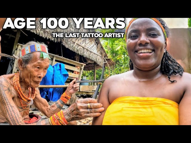 The oldest tattoo artist in the world (Indonesian tribal tattoos)