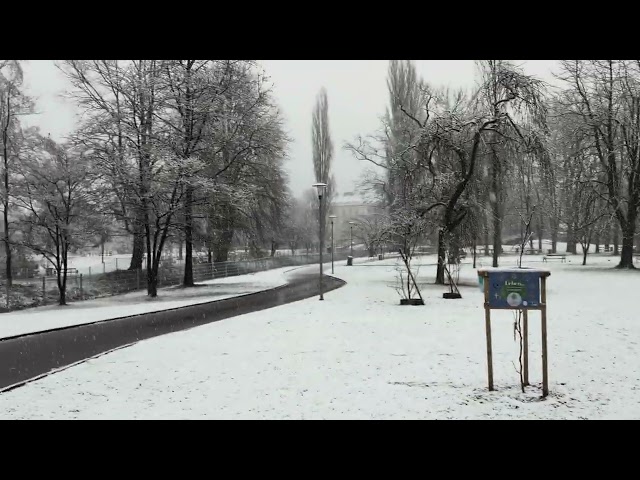 Snow in Graz Austria