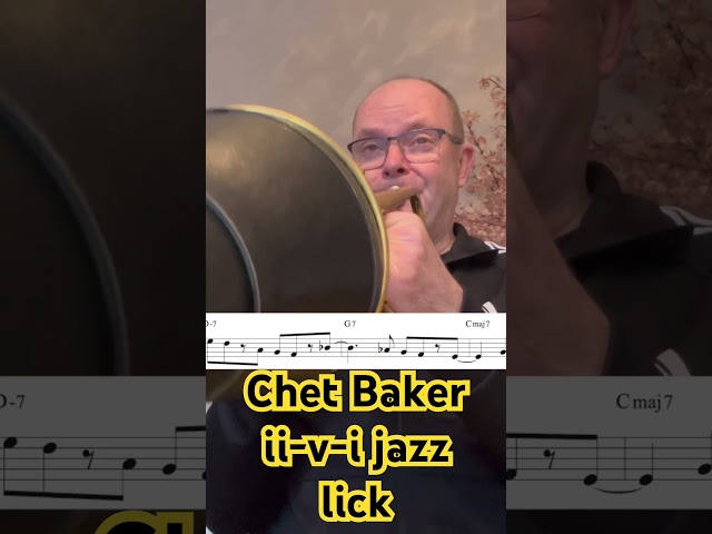 Chet Baker ii-v-i jazz lick #chetbaker #chetbakerstyle #cooljazz #251