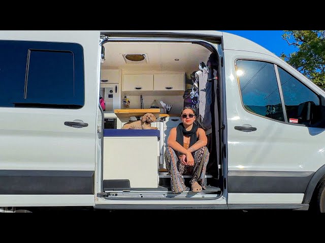 Solo Female Car Camper with Dog | what living in a van really looks like