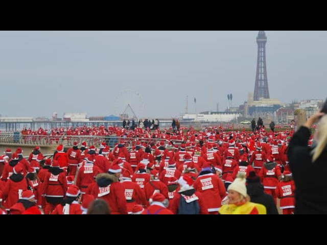 Blackpool Santa Dash 2024 - Thousands Flock To The Event!