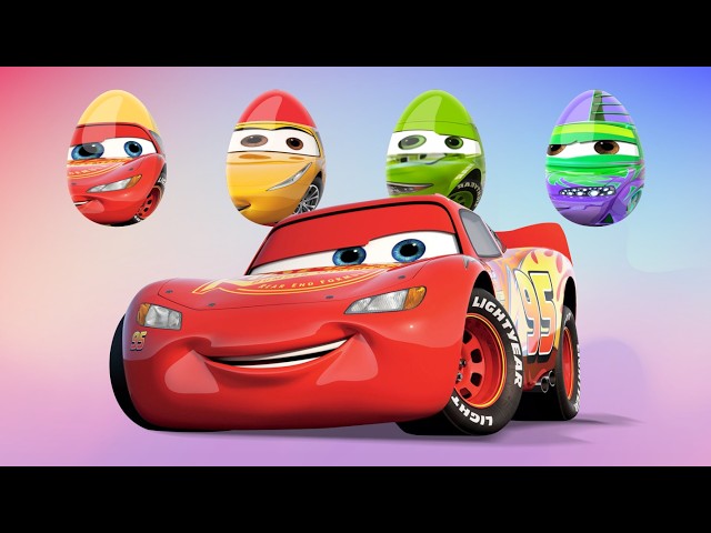 CORRECTLY GUESS THE COLOR EGG OFF THE LIGHTNING MCQUEEN CARS🔥Tebak gambar kepala petir McQueen 💫