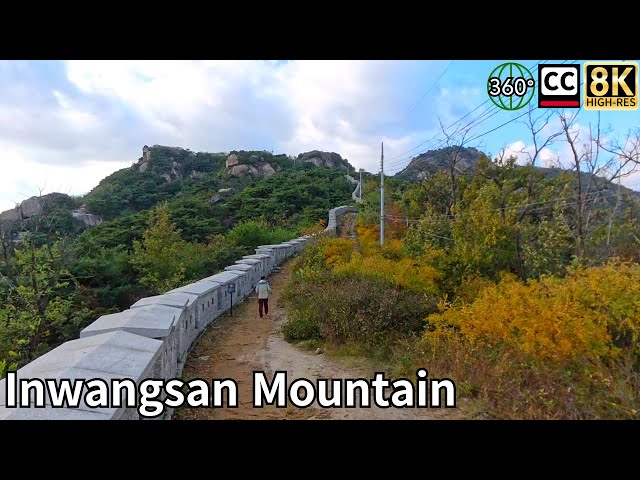 Hiking Inwangsan, Mountain of Seoul, 8K 360 Video Subtitles