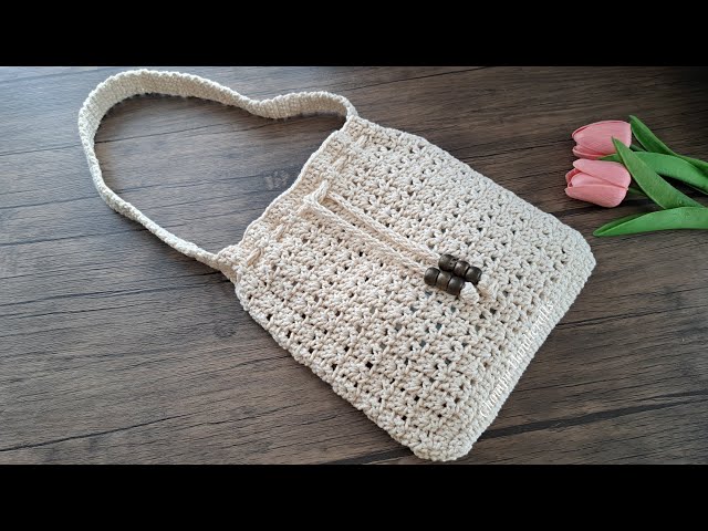 Crochet bag tutorial | Crochet shoulder bag for beginner