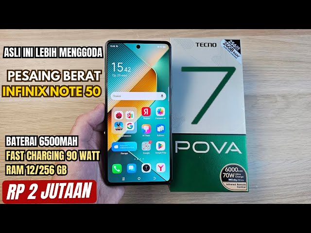 BATAL NUNGGU INFINIX NOTE 50! TIBA2 HADIR RESMI TECNO POVA 7 - SPEK LEBIH TINGGI HARGA TERJANGKAU