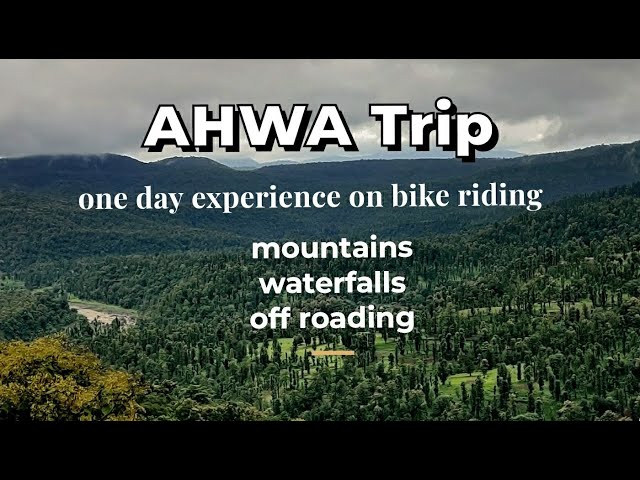 AHWA trip || Pandava cave , bike riding , off roading , waterfall , cave and mountain views