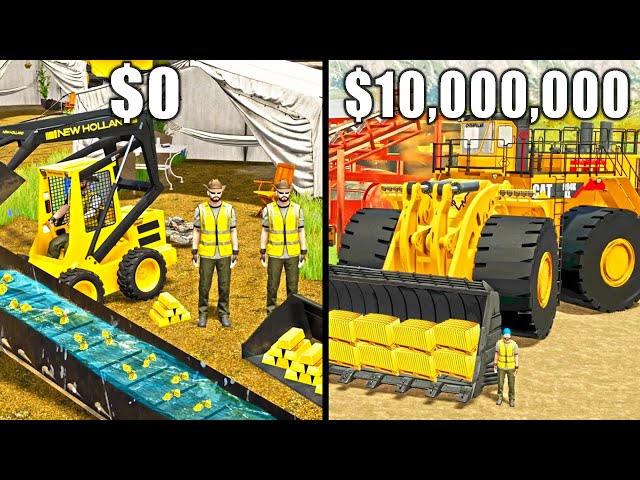 I SPENT 365 DAYS BUILDING A GOLD MINE FROM $0 TO $10,000,000!