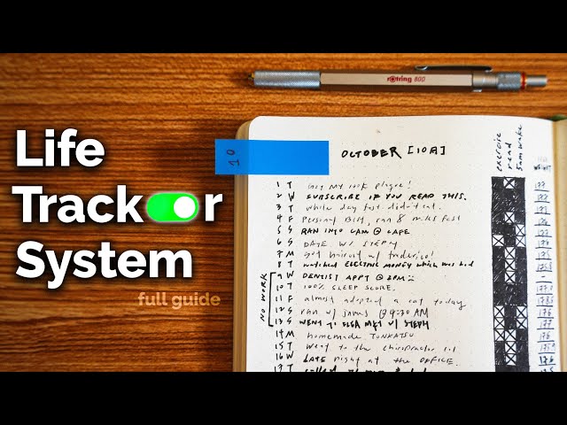 How To Start Journaling With The Life Tracker System (Beginner's Guide)