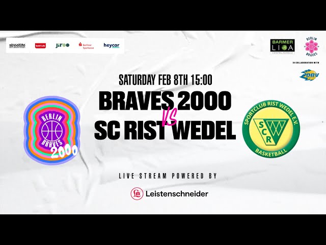 Berlin Braves 2000 vs SC Rist Wedel (GW17) | BARMER 2. Basketball Bundesliga ProB Nord