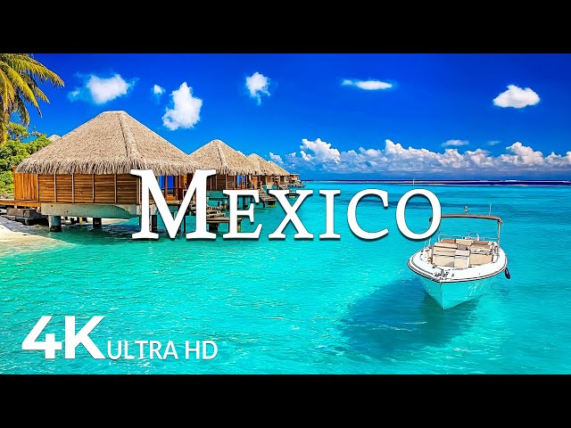 FLYING OVER MEXICO (4K UHD) - Stunning Aerial Footage, Scenic Relaxation Film with Calming Music