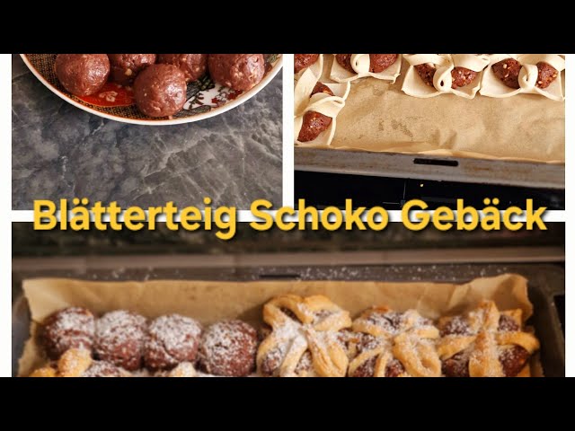 Chocolate Puff Pastry😋| Blätterteig Schoko Kekse|تیارو وړو کلچی